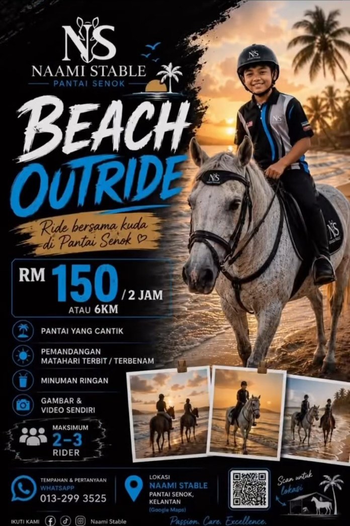 Poster Beach Outride Naami Stable
